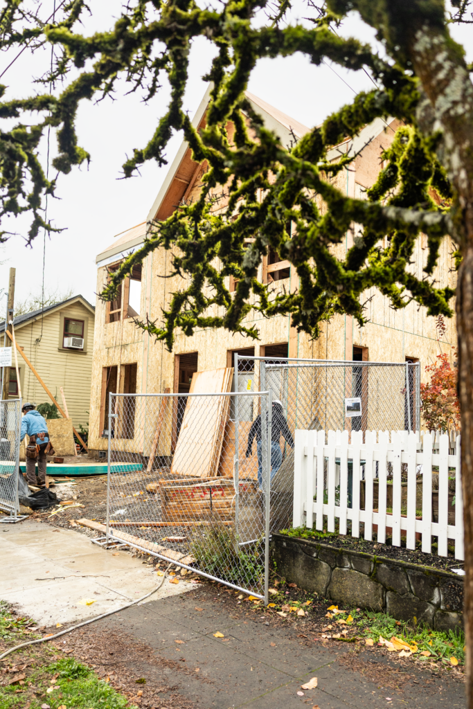 Portland buildable lot requirements finished Aker infill home